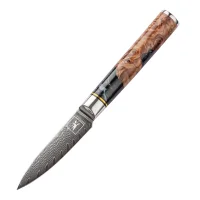 "ONYX" Schälmesser Damastmesser mit 67...
