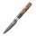 "ONYX" Schälmesser Damastmesser mit 67 Lagen 8,5 cm lange Klinge Griff aus Ahorn-Wurzelholz mit Verbundharz
