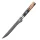 "ONYX" Ausbeinmesser Damastmesser mit 67 Lagen 14,5 cm lange Klinge Griff aus Ahorn-Wurzelholz mit Verbundharz