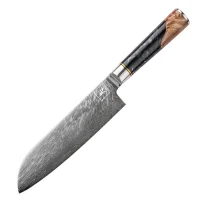 "ONYX" Santoku Chefmesser Damastmesser mit 67...