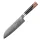 "ONYX" Santoku Chefmesser Damastmesser mit 67 Lagen 17,7 cm lange Klinge Griff aus Ahorn-Wurzelholz mit Verbundharz