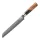 "ONYX" Brotmesser Damastmesser mit 67 Lagen 19,0 cm lange Klinge Griff aus Ahorn-Wurzelholz mit Verbundharz