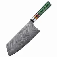 "JADE" Hackmesser Damastmesser mit 67 Lagen...