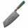 "JADE" Hackmesser Damastmesser mit 67 Lagen 19,0 cm lange Klinge Griff aus Harz-Acryl