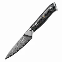 "OBSIDIAN" Schälmesser Damastmesser mit 67...