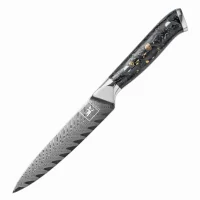 "OBSIDIAN" Allzweckmesser Damastmesser mit 67...