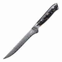 "OBSIDIAN" Ausbeinmesser Damastmesser mit 67...