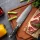 "OBSIDIAN" Santoku Chefmesser Damastmesser mit 67 Lagen 17,5 cm lange Klinge Griff aus Kohlefaser