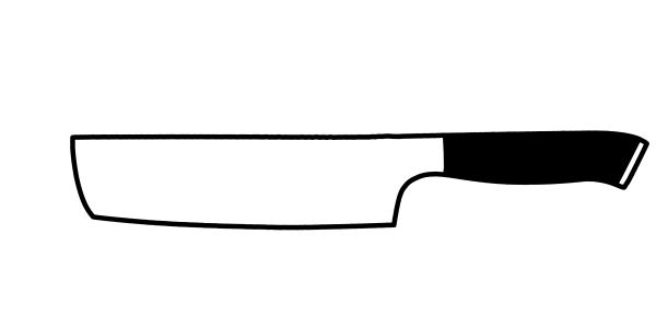 Nakiri VULCAN Damastmesser mit 67 Lagen 16,5 cm lange Klinge Griff aus G10