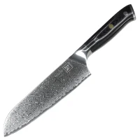 Santoku VULCAN Damastmesser mit 67 Lagen 18 cm lange...