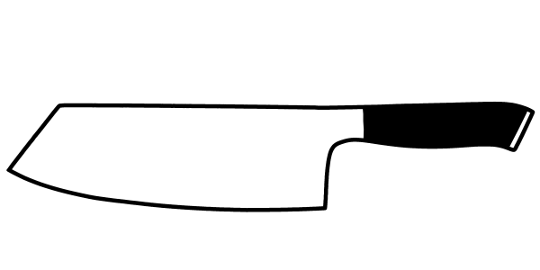 Chai Dao VULCAN Damastmesser mit 67 Lagen 19,8 cm lange Klinge Griff aus G10