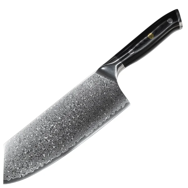 Chai Dao VULCAN Damastmesser mit 67 Lagen 19,8 cm lange Klinge Griff aus G10