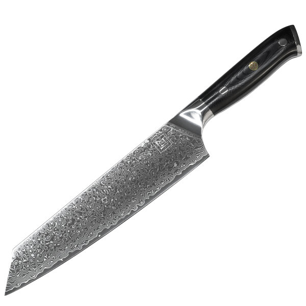 Kiritsuke VULCAN Damastmesser mit 67 Lagen 21 cm lange Klinge Griff aus G10