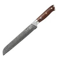 Brotmesser VEYRON Damastmesser mit 67 Lagen 21 cm lange...